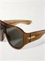 Ацетатные солнцезащитные очки-авиаторы BOTTEGA VENETA EYEWEAR, коричневый 47348780