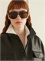 Солнцезащитные очки-авиаторы из ацетата с черепаховой оправой Saint Laurent Eyewear, коричневый 47348797