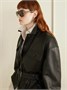Солнцезащитные очки-авиаторы из ацетата с черепаховой оправой Saint Laurent Eyewear, коричневый 47348797
