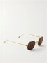 Солнцезащитные очки восьмиугольной формы с оправой золотого оттенка Cartier Eyewear, золотой 47348927
