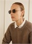 Солнцезащитные очки восьмиугольной формы с оправой золотого оттенка Cartier Eyewear, золотой 47348927