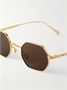 Солнцезащитные очки восьмиугольной формы с оправой золотого оттенка Cartier Eyewear, золотой 47348927