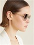 Солнцезащитные очки DiorTribales S1U в квадратной оправе золотистого цвета DIOR EYEWEAR, золотой 47349280