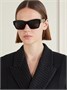 Квадратные ацетатные солнцезащитные очки Triomphe CELINE EYEWEAR, черный 47349373