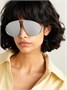 Солнцезащитные очки-авиаторы серебристого цвета LOEWE EYEWEAR, серебряный 47349480