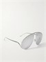 Солнцезащитные очки-авиаторы серебристого цвета LOEWE EYEWEAR, серебряный 47349480