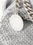 Сумка Falabella Mini на кулиске из кристаллов и сетки STELLA MCCARTNEY, серебряный 47350474