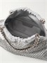 Сумка Falabella Mini на кулиске из кристаллов и сетки STELLA MCCARTNEY, серебряный 47350474