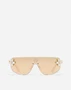 Солнцезащитные очки DG Crystals DOLCE & GABBANA, золотой 47350602