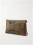 Наплечная сумка из кожи с принтом под змеиную кожу DRIES VAN NOTEN, коричневый 47350974