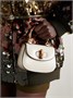 Сумка тоут из натуральной кожи Bamboo 1947 малая GUCCI, белый 47351447