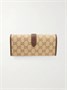 Кошелек GUCCI Jackie из жаккардового канваса с кожаной отделкой, бежевый 47353284