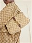 Сумка на плечо Aperitivo из канвы с жаккардовым узором и кожаной отделкой GUCCI, бежевый 47353291