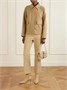 Сумка на плечо Aperitivo из канвы с жаккардовым узором и кожаной отделкой GUCCI, бежевый 47353291