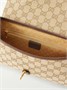 Сумка на плечо Aperitivo из канвы с жаккардовым узором и кожаной отделкой GUCCI, бежевый 47353291