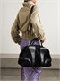 DRIES VAN NOTEN Замшевая дорожная сумка с кожаной отделкой, черный 47358562