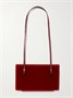 Бархатная сумка через плечо с кожаной отделкой Cocktail TOTEME, красный 47361586