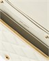 Сумка-кошелек на цепочке PARIS из кожи Grain de Poudre SAINT LAURENT, бежевый 47372229