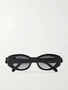 Овальные солнцезащитные очки Clover B1I DIOR EYEWEAR, черный 47376708