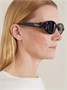 Овальные солнцезащитные очки Clover B1I DIOR EYEWEAR, черный 47376708