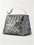Клач из атласа с пайетками ERDEM, серебряный 47323888