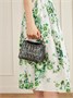 Клач из атласа с пайетками ERDEM, серебряный 47323888