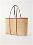 Плетеная сумка-тоут Rockstud с отделкой из кожи VALENTINO GARAVANI, коричневый 47338108