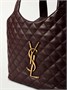 Сумка-тоут Icare среднего размера из стеганой кожи SAINT LAURENT, бордовый 47338822