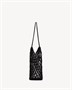Большая сумка-тоут CASSANDRE, выполненная в технике крючкового вязания SAINT LAURENT, черный 47339417