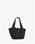 LE 5 À 7 SMALL BEA из зернистой кожи SAINT LAURENT, черный 47339759