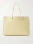Tangle большой кожаный шоппер JIL SANDER, желтый 47339843