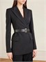 Кожаный ремень VICTORIA BECKHAM, черный 47344612