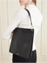 Средняя кожаная сумка на плечо Otto JIL SANDER, черный 47344730
