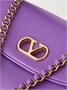 Сумка на плечо Djuna из кожи с украшениями VALENTINO GARAVANI, фиолетовый 47344870