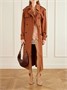 Кожаная сумка через плечо Saharienne, украшенная вышивкой SAINT LAURENT, коричневый 47345164