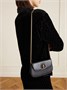 Клатч из фактурной кожи Bamboo 1947 GUCCI, черный 47345638