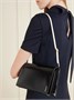 Маленькая кожаная сумка через плечо File JIL SANDER, черный 47345781