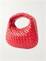 Сумка на плечо Veneta Baby Intrecciato из кожи BOTTEGA VENETA, красный 47346235