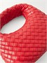 Сумка на плечо Veneta Baby Intrecciato из кожи BOTTEGA VENETA, красный 47346235