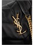 Стеганая кожаная сумка на плечо Puffer Toy SAINT LAURENT, черный 47346265