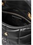 Стеганая кожаная сумка на плечо Puffer Toy SAINT LAURENT, черный 47346265