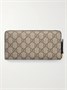 Кошелек Petite Marmont из текстурированной кожи с принтом на канве с покрытием GUCCI, черный 47346406