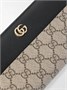Кошелек Petite Marmont из текстурированной кожи с принтом на канве с покрытием GUCCI, черный 47346406