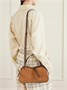 Маленькая сумка на плечо из замши с кожаной отделкой JIL SANDER, коричневый 47347010