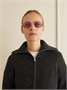 Прямоугольные солнцезащитные очки в бамбуковой оправе из металла Gucci Eyewear, розовый 47347025