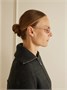 Прямоугольные солнцезащитные очки в бамбуковой оправе из металла Gucci Eyewear, розовый 47347025