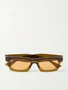 Квадратные солнцезащитные очки из ацетата Ribbon BOTTEGA VENETA EYEWEAR, коричневый 47348409