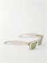 Квадратные ацетатные солнцезащитные очки Ribbon BOTTEGA VENETA EYEWEAR, прозрачный 47348430
