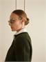 Квадратные ацетатные солнцезащитные очки Ribbon BOTTEGA VENETA EYEWEAR, прозрачный 47348430