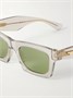 Квадратные ацетатные солнцезащитные очки Ribbon BOTTEGA VENETA EYEWEAR, прозрачный 47348430